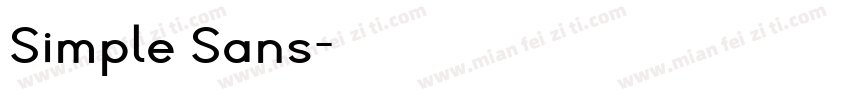 Simple Sans字体转换